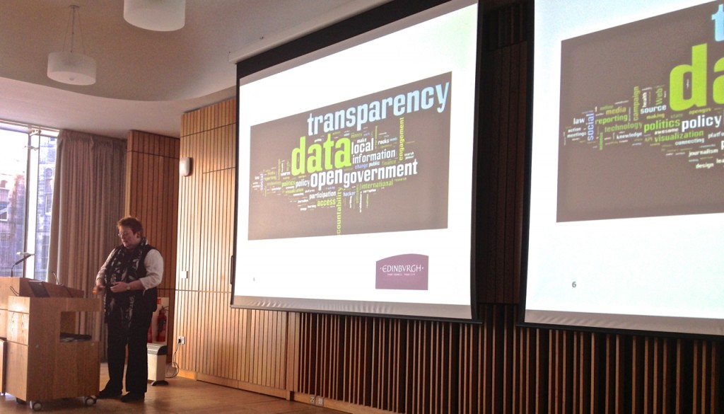 Sally Kerr describing City of Edinburgh Council's Open Data